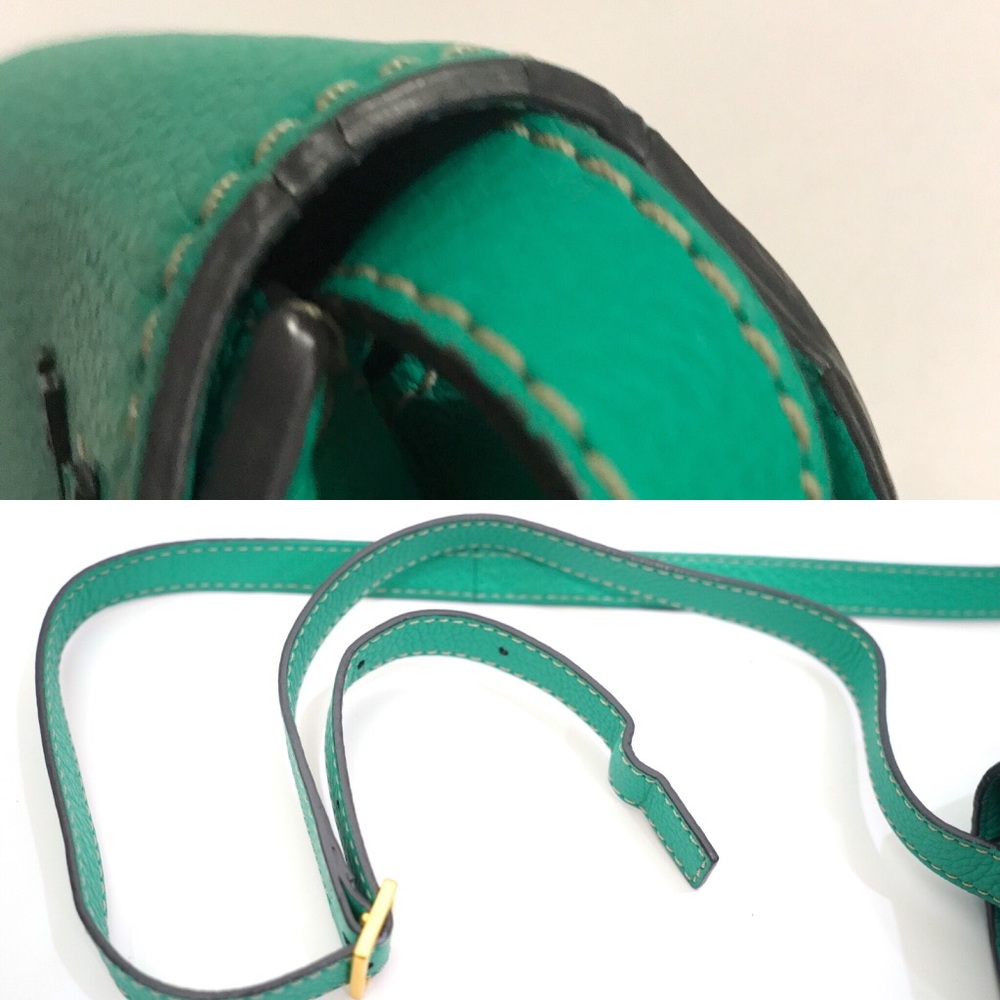 Chloe Mini Marcie Jade Green Leather Bag - Picture 8 of 8